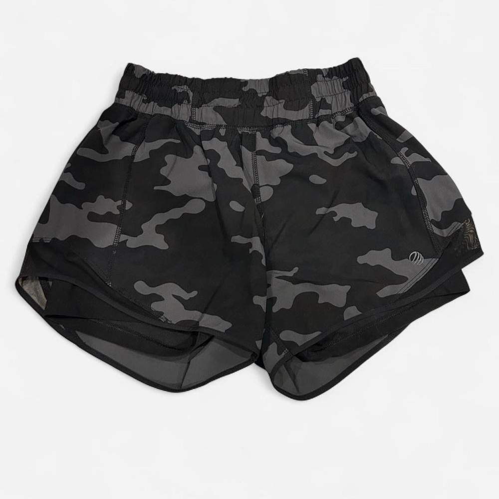 MPG Black and Gray Camo Athletic Shorts
